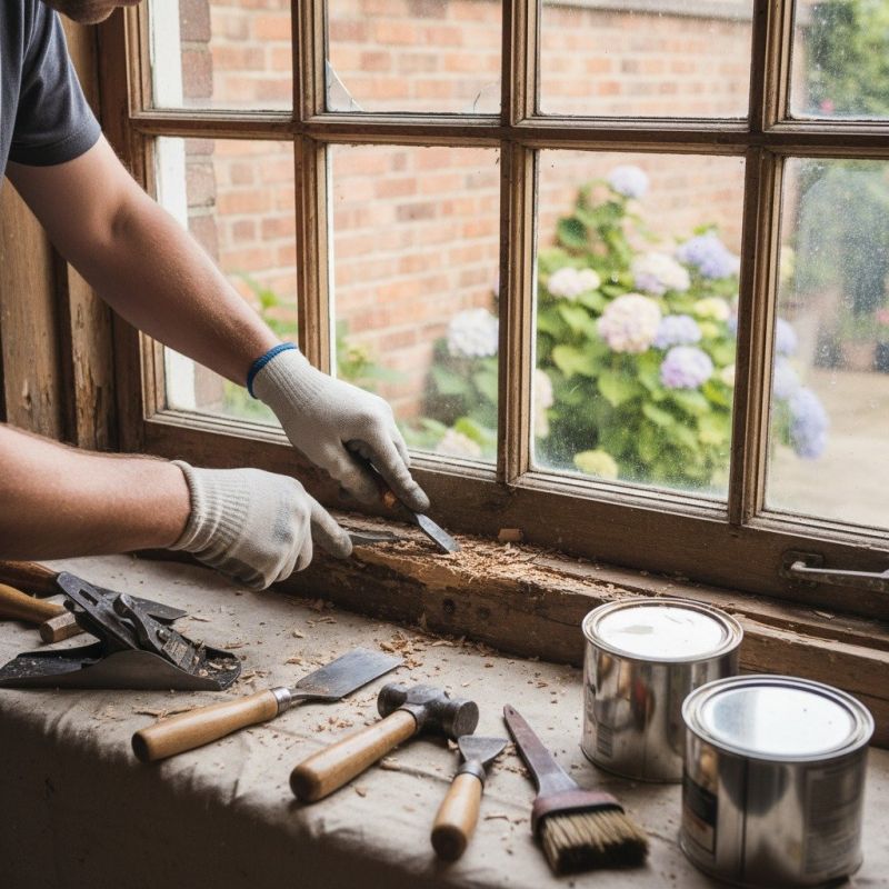 Wood Window Repair detail